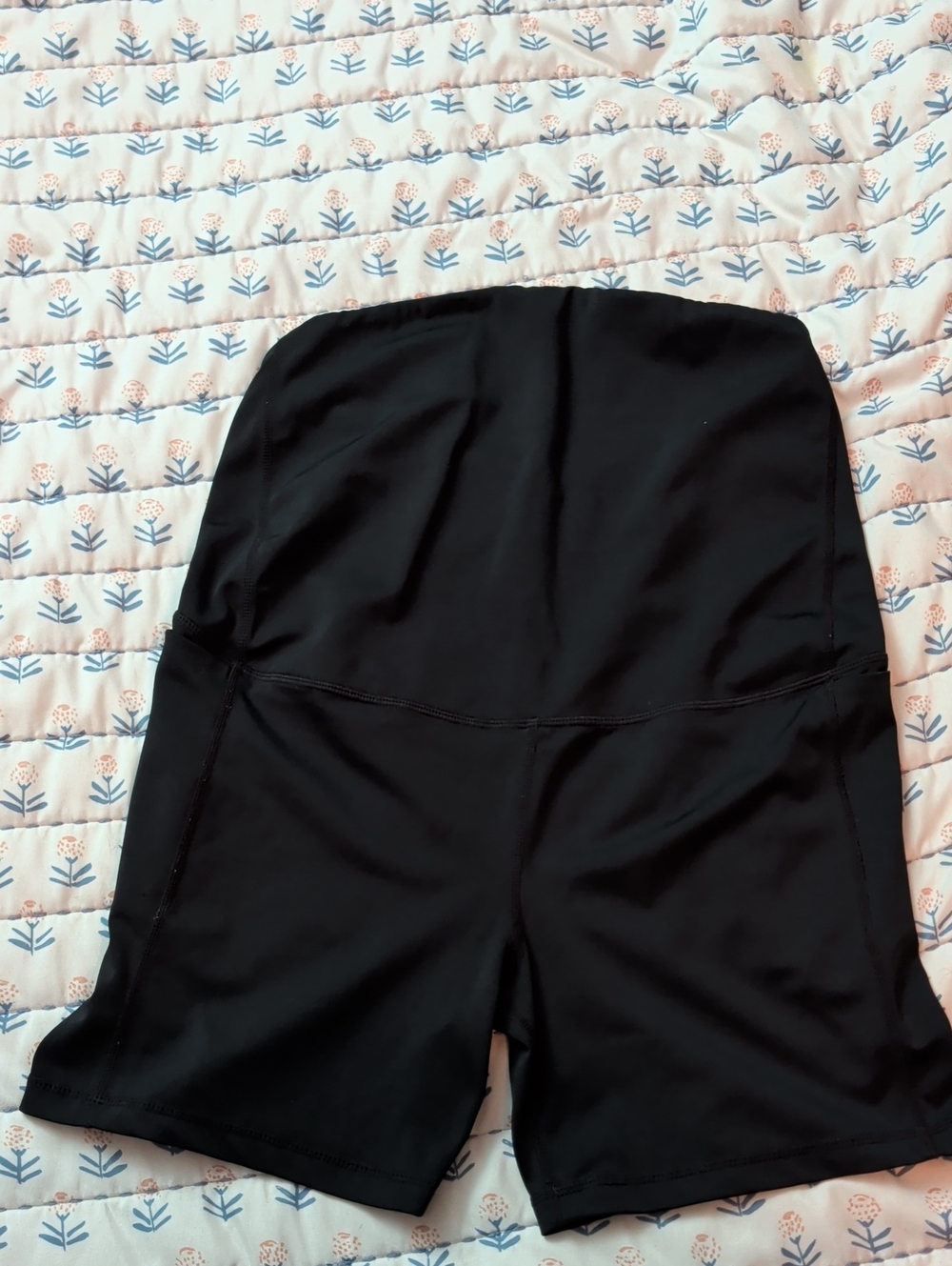 Senita Athletics Black Maternity Active Shorts